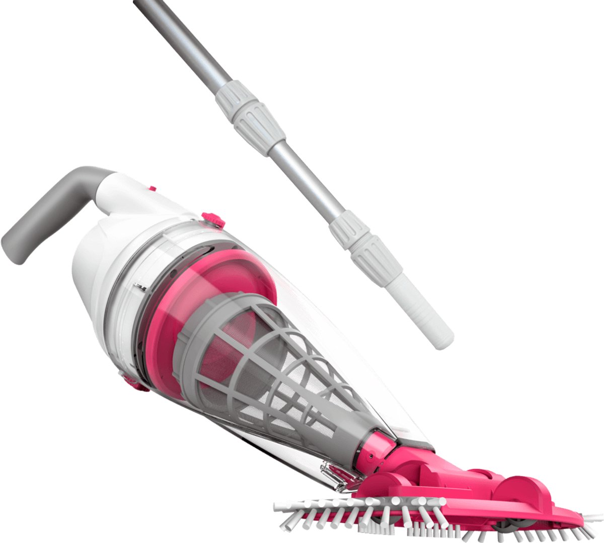 BWT zwembadstofzuiger BC50 incl. telescoopstang | Handmatige zwembadstofzuiger | Reiniging van de zwembadbodem | Sterke zuigkracht | Draadloos met lithium-ionaccu | lange gebruiksduur | Transparante opvangbak